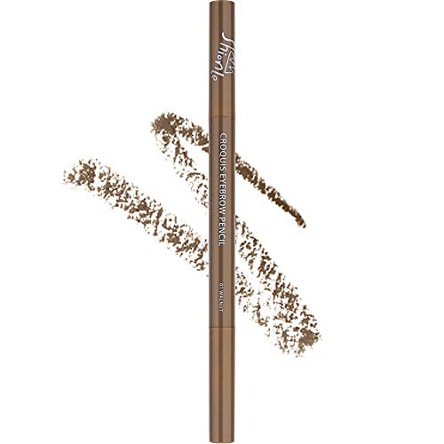 SHIONLE - Croquis Eyebrow Pencil: Long Lasting Eyebrow Pencil | Easy Draw Pencil | Screw Brush Included | 0.3g (Walnut)