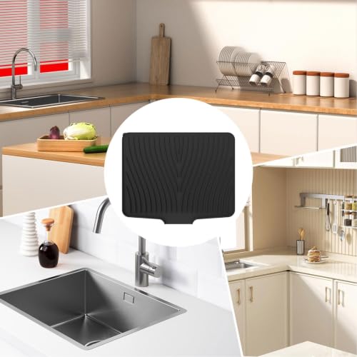 Alfombra de secado de platos para cocina estera protector de encimeras de baño 5