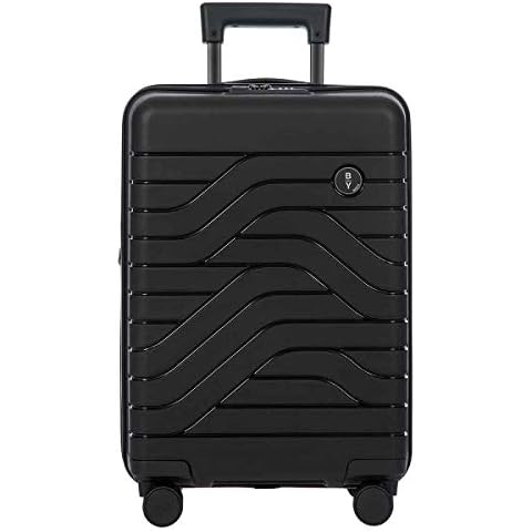Bric's B|Y Ulisse 21-Inch Spinner - Luxury Carry-On Luggage With Spinner Wheels - Hard Shell Suitcases Made From Durable Polypropylene and Polycarbonate - Black Cover