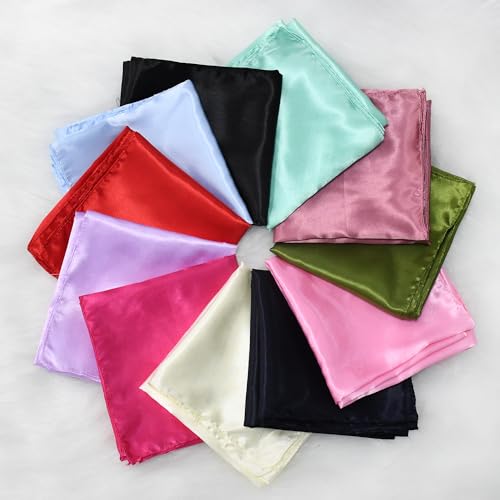 6 PCS/Set Minimalist Gift Wrapping Scarf - Multi-Color Satin Fabric Bundling Cloth for Stylish Present Packaging3