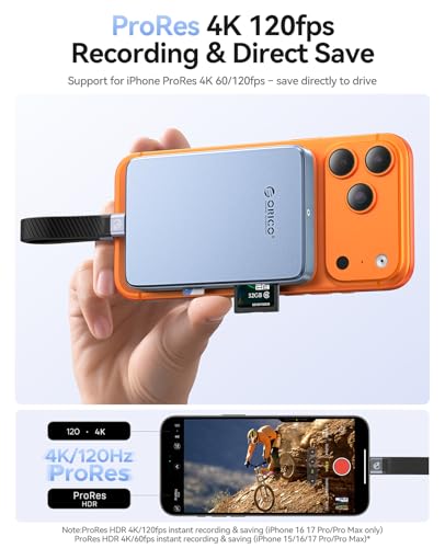 ORICO 10Gbps Magnetic M.2 NVMe Enclosure with Card Reader for iPhone - image 4