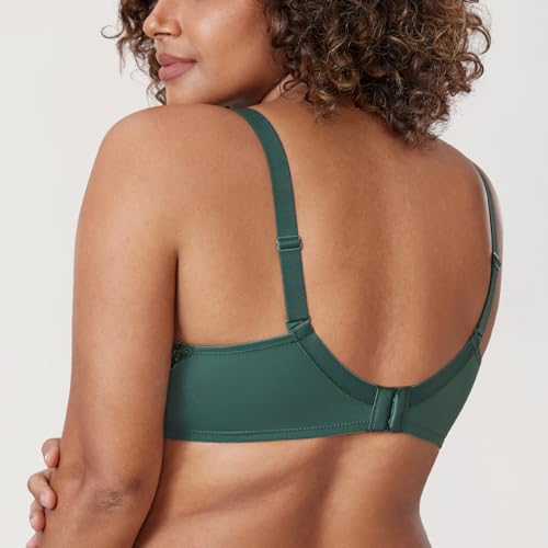 Image of DELIMIRA Women's Plus Size Full Coverage Lace Underwire Unlined Bra Up to J