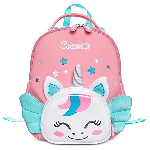 Cocomilo Sac à Dos Enfant Cartable Maternelle Fille Garçon Bébé Sac Scolaire Sac d'école pour Garderie PréScolaire Filles Garçons (Licorne-1)