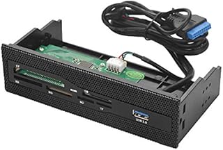 125 5.25inches High Speed Front USB 3.0 Interface, Stability While transferring,PC Internal Card Reader USB 3.0 Port M2 SD MS XD CF TF Card Dashboard Front Panel