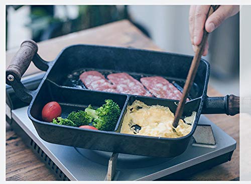Cast-Iron-Grill-Pan-3-Section-Breakfast-Skillet-Frying-Pan-with-2-Assist-Handle-for-Gas-Stove-Induction-Cooker