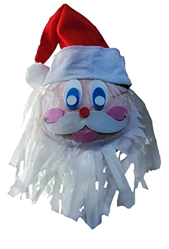 Ctt Creations ST-101 Christmas Pinata - Santa Claus Round 3D 11 Inch Sturdy Pinata - Holiday Celebration And Party Decoration cover