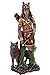StealStreet Native Indian Chief with Feathered Animal Headdress Painted Figurine