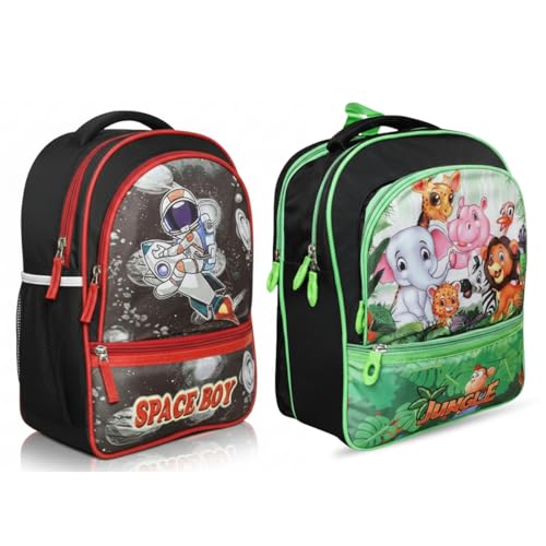Image of Stylbase Waterproof School Bag with lunch bag combo for Boys and Girls Kids Bag with tiffin cover - Backpack Bag for Travelling for 5-7 Years 15 Inches
