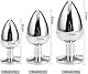 Greenpinecone Klein Medium Groß Metall Analplug Set Buttplug Anal Butt Plug mit Kristall Diamant