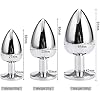 Greenpinecone Kleine middelgrote metalen anale plug set buttplug anale butt plug met kristal diamant - Afbeelding 4