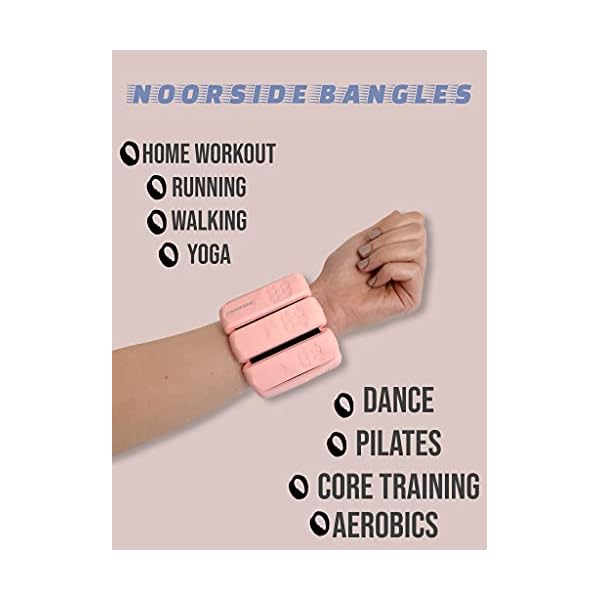 NOORSIDE Adjustable Wrist Weights sets for women , Ankle weights for women , Men Set of 2 ( 1.1 lb Each ) Leg & Arm… - Image 7