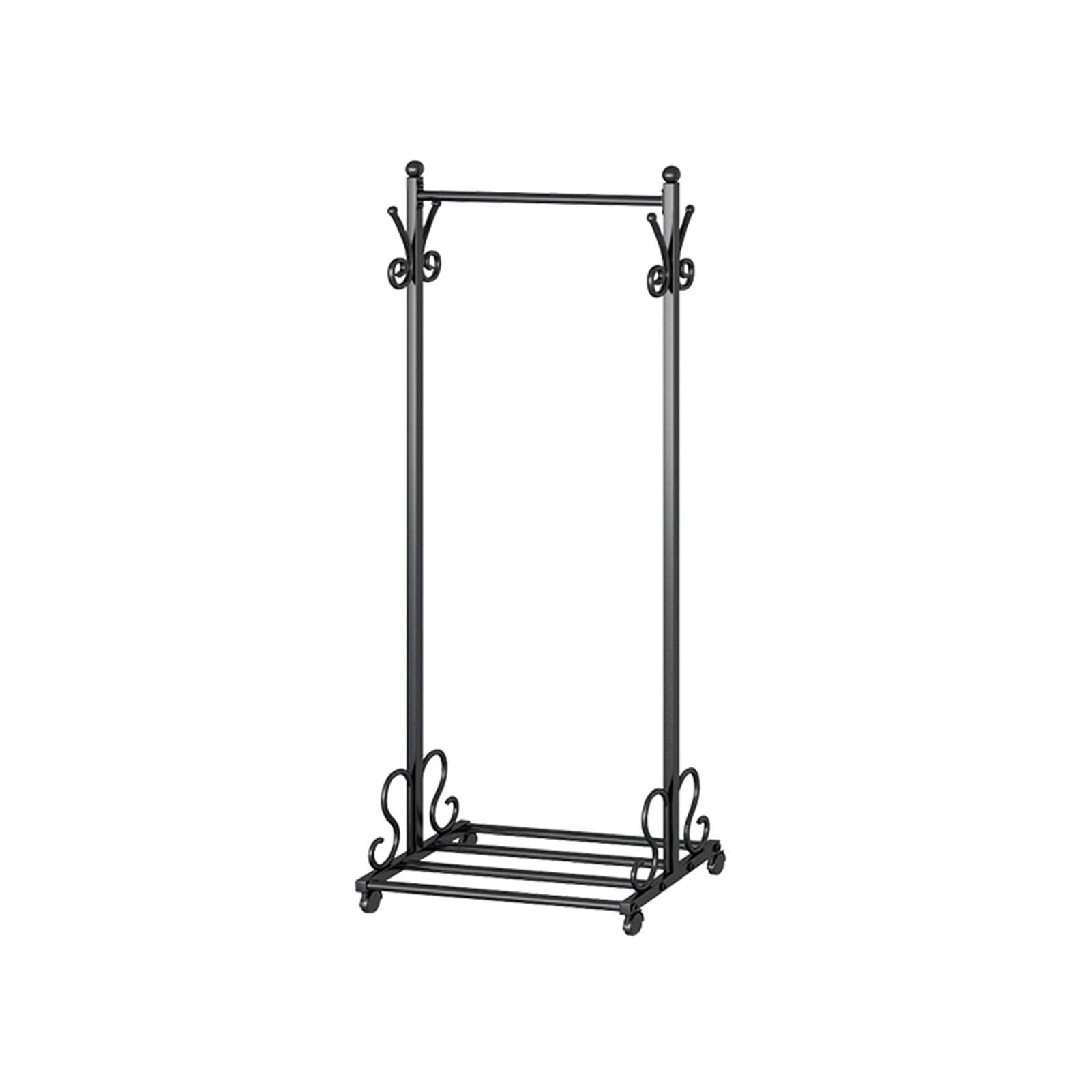 Porte-manteau multifonction métal stable pour résoudre le manque de place dans le couloir
