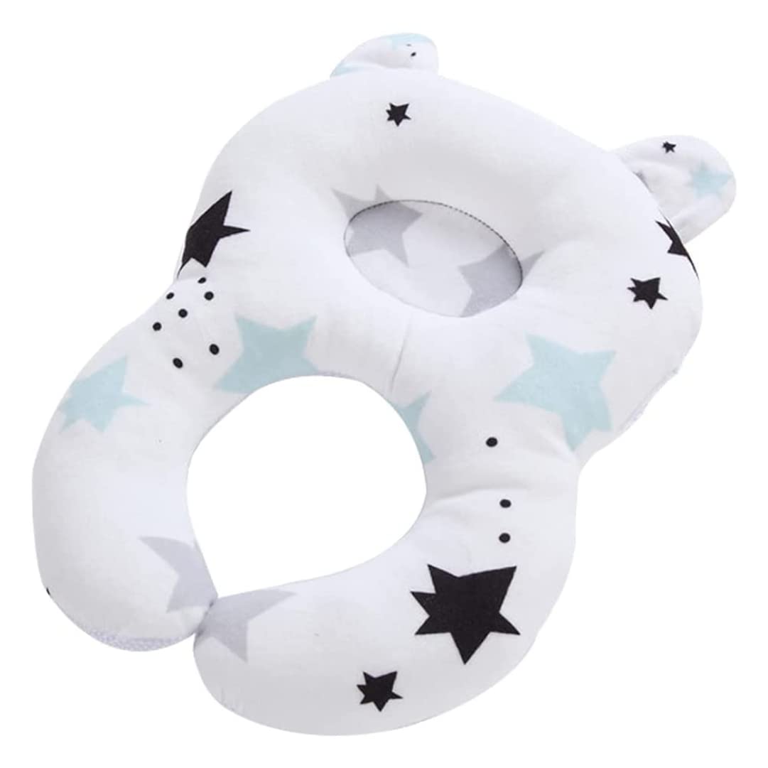 Odoukey Newborn Anti Flat Head Infant Baby Pillow, Soft Cushion Prevent Flat Head Syndrome for Toddler Kids