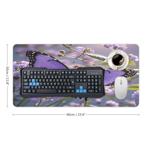 Mouse Pad Grande Cuadrado Mármol Morado con Base de Goma miniatura 2