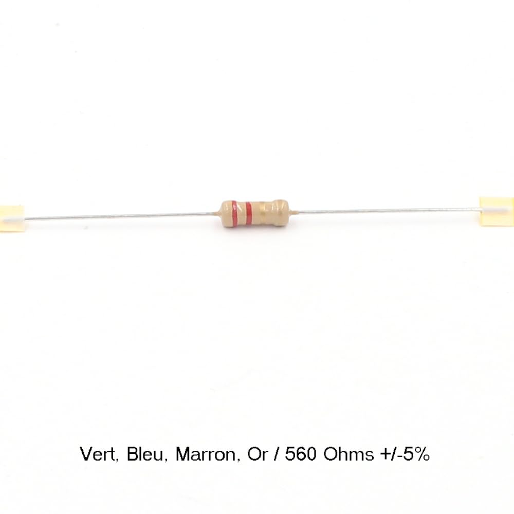 Lot De 10 Résistances Carbone 560Ω 2W ±5% - Pour Montage électronique Et Réparations - 4