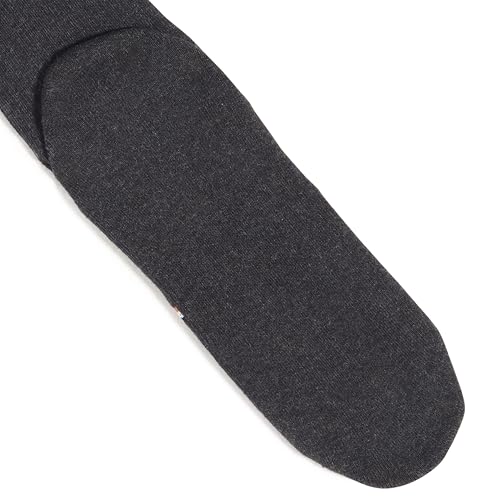 BOSS 3 Pack Iconic Stripe Ribbed Cotton Quarter Length Socks, black/shadow grey/white, 7-133