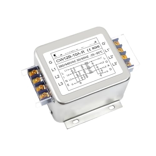 YTMJPQQJI Terminal Block Three-Phase Three-Wire 380V AC Filter CW12B-20/30/40A-R Terminal Block Interference Purification(CW12B-10A-R)