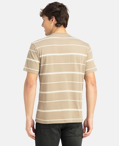 Image of Jockey 2715 Men Super Combed Cotton Rich Striped Round Neck Half Sleeve T-Shirt