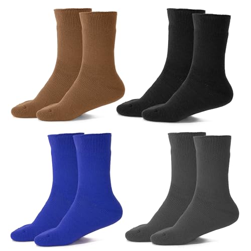 Men and Women Thermal Winter Fleeced Lined Heat Socks- 2 or 4 Packs