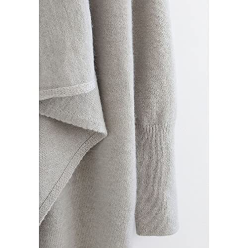 CHICWISH Women's Open Front Waterfall Longline Knit Cardigan Coatigan Light Jacket3