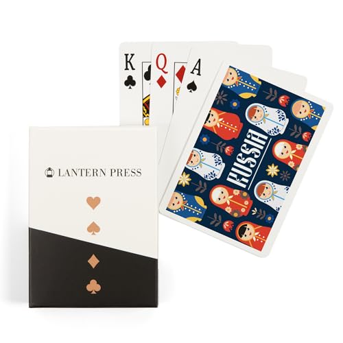 Naipes Lantern Press patrón anidado de muñecas rusas