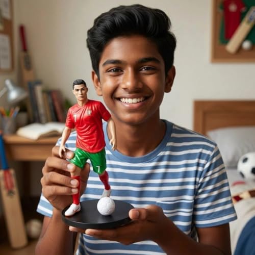 Image of Blue Aura Football Star Action Figure Height-17cm Collectible for Kids & Adults | Rnld - Ball