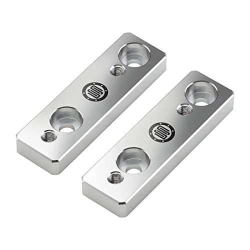 Supreme Suspensions - Sway Bar Brackets For 2005-2022 Tacoma 2003-2009 4Runner And 2007-2009 Fj Cruiser 2Wd 4Wd T6 Billet Aluminum Sway Bar Drop Brackets (Silver) - Microfiber Cleaning Towel Included #TOP2
