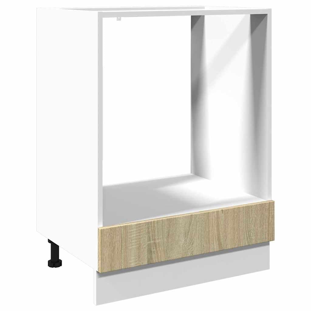 Armoire à Four Chêne Sonoma 60x46x81,5 cm Aggloméré vidaXL
