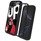 GUGU6JI Street Fashion UP Shark Man Design Compatible with iPhone 16e Case for Boys Man Luxury Shockproof Rugged Cover Dual Layer Soft TPU + Hard PC Bumper Full-Body Protective Case
