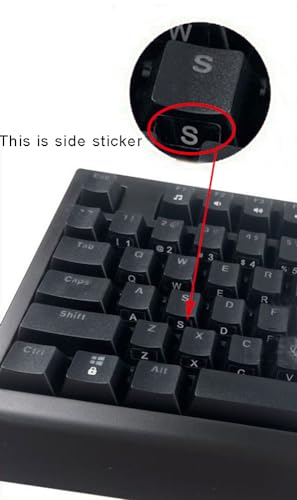 Pegatinas laterales para teclado inglés completo, 1 unidad miniatura 2