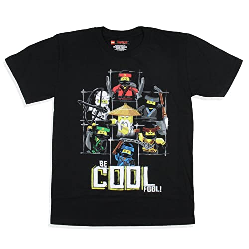 Lego Ninjago Movie Boys' Martial Arts Be Cool Fool Graphic Print T-Shirt3