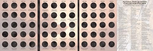 National Park Quarters Collector Folder 2010-2021