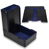 Forged Dice Co. The Keep Compact Foldable Dice Tower with Dice Tray - Strong Magnetic Fittings - Snap-Free Design - Ideal for RPG Players and Dungeon Masters - Easily Store and Transport - Blue