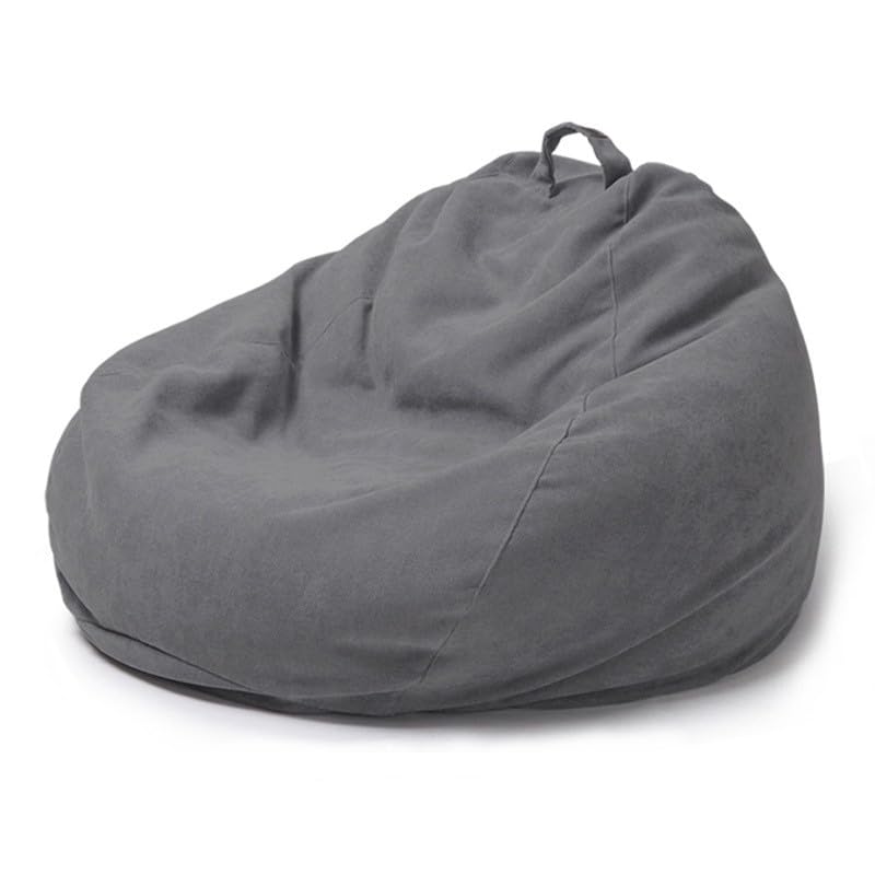 Housse de pouf pour adulte et ado sans rembourrage grand confort en tissu souple multi-taille