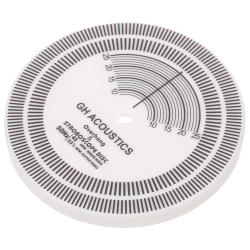 PHENOFICE Disco Estroboscópico Redondo Plato Giratorio Disco Estroboscópico Suministros para Reproductor De De Vinilo Disco Estroboscópico para De Vinilo Herramientas De Ajuste De Vinilo