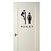 Wall Sticker Adesivi Murales, Divertente toilette bastone della parete impermeabile creativo per WC decorazione domestica (SMALL 13 CM. X 18 CM.)