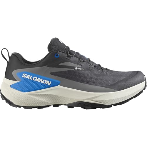 Salomon Trail Running Genesis GTX Herrenschuhe, Schwarz, Lunar Rock, 42 2/3 EU