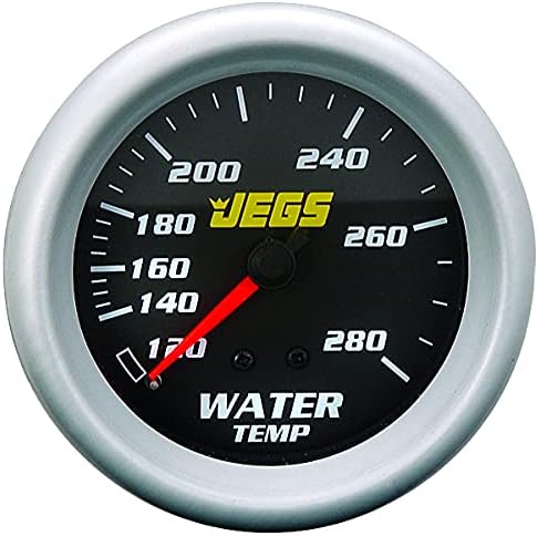 Miniatura 3 de JEGS Medidor de temperatura del agua  2-58 pulgadas de diámetro  Mecánico  Pantalla de 120-280 grados Fahrenheit  Cara negra  Incluye adaptador NPT