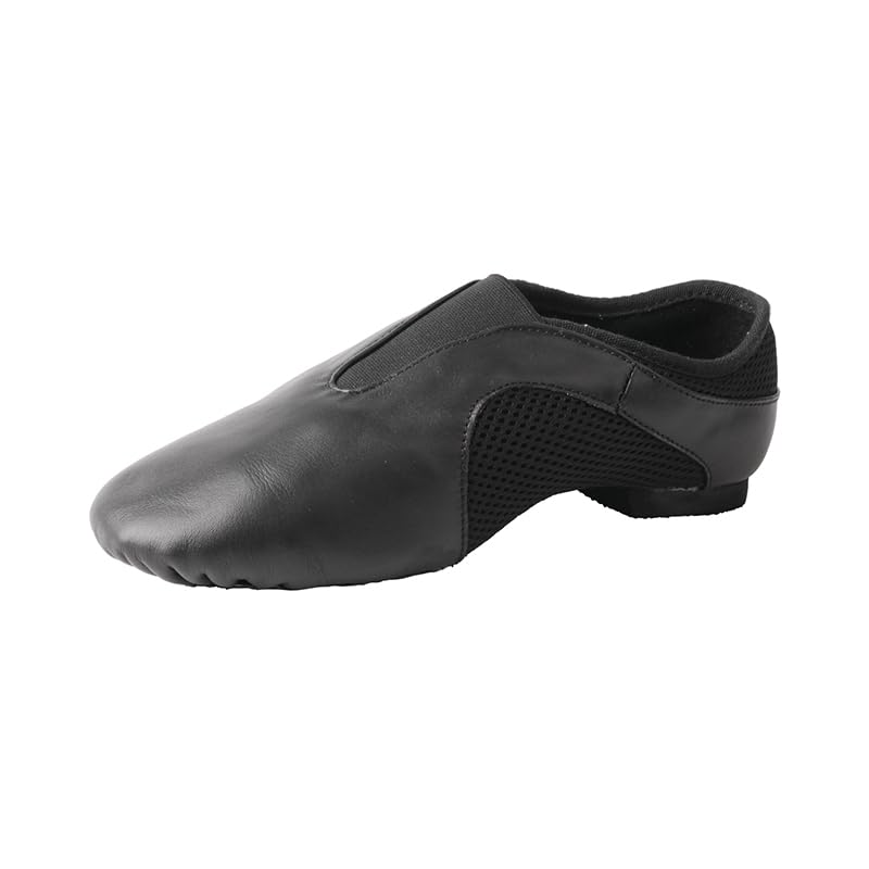 TMA EYES Slip On Leather Jazz Dance Shoes for Girls