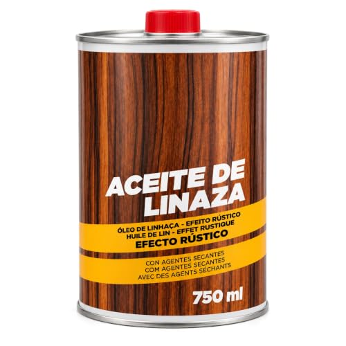 Aceite de linaza efecto rústico, Contiene 750 ml