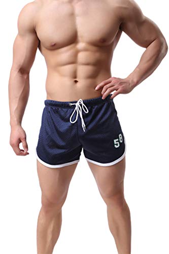 Naturemore Men's Active Running Shorts, 3 Inch Quick Dry Mesh Jogging Workout Shorts, Gym Athletic Marathon Shorts