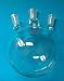 Dinglab 3000ml,24/40,3-Neck,Round Bottom Glass Flask,Three Necks,3L Lab Vessel