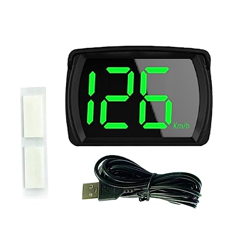 Bothyi Visor frontal para carro com de tempo de velocidade portátil moderno Visor de LED Acessório p