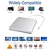 VikTck External USB-C SuperDrive DVD CD Drive Portable DVD CD Reader/Burner for Apple-MacBook Air/Pro/iMac/Mini/MacBook Pro/ASUS/DELL/Laptop with USB-C Port Plug and Play