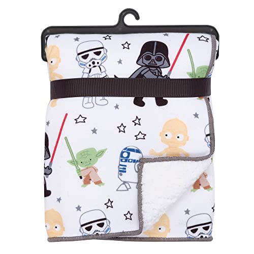 Lambs & Ivy Star Wars Classic Fleece Baby Blanket - Yoda/Darth Vader/R2-D2/C-3Po #TOP4