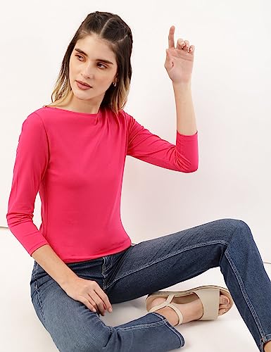 Image of Marks & Spencer Womens Solid Slim Fit T-Shirt