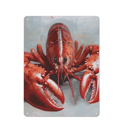 Décoration homard métal pour résoudre le vide des murs de bar