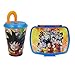 DragoN Ball Set sandwich pour enfant et bouteille d'eau ou verre Pack design coloré | Appareil à croque-monsieur scolaire | Matériau scolaire retour à l'école