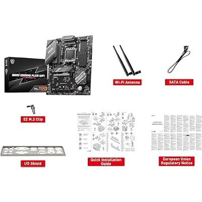 INLAND AMD Ryzen 5 7600X CPU Processor with MSI B650 Gaming Plus WiFi Gaming Motherboard(AM5, ATX, DDR5, PCIe 4.0, Wi-Fi 6E), Soly by Micro Center