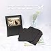Golden State Art, Pack of 100, 4x6 Photo Folders, Black with Gold Lining, All Occasions